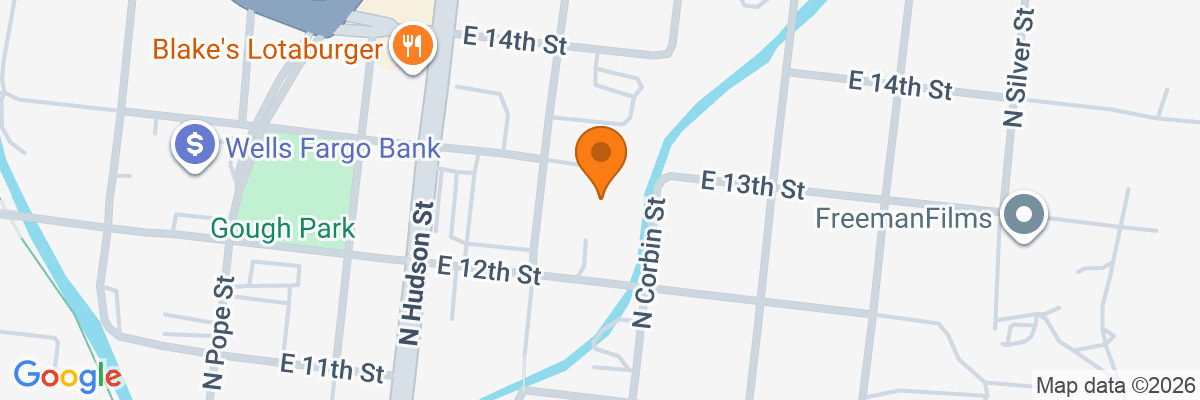 Map showing facility locations