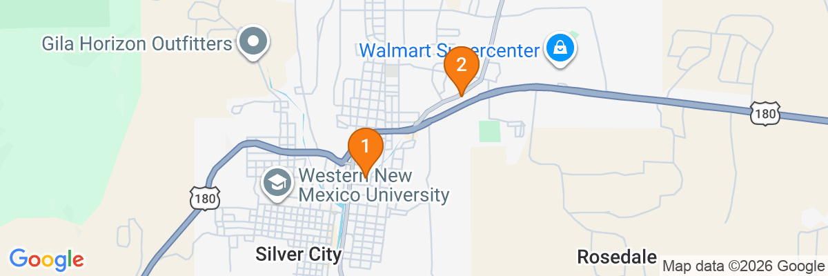 Map showing facility locations
