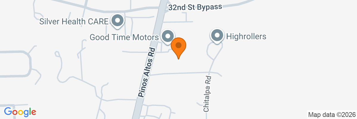 Map showing facility locations